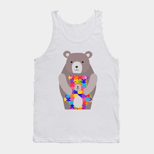 autism mama bear Tank Top